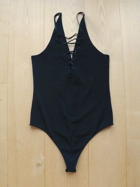 dark fairy lace up bodysuit
